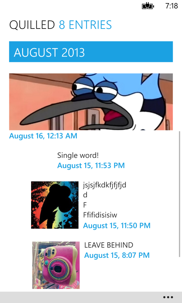 'All of the elements are centered and small!'